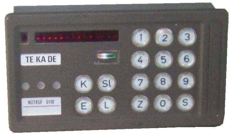 TEKADE BSA22 Prototyp Bedienteil Autotelefon B-Netz
