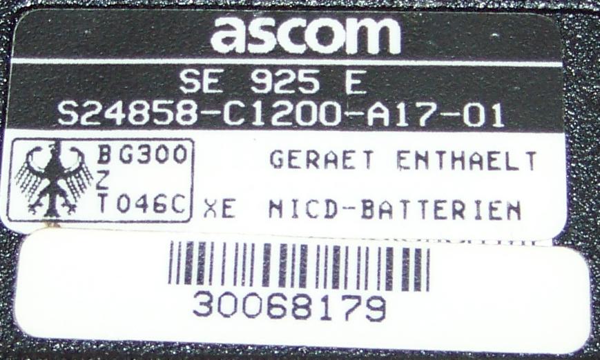 ascom SE925 C-Netz